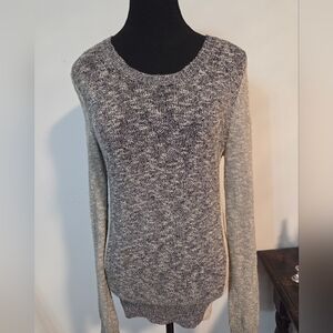Theory stretchy cotton blend knit sweater Sz M